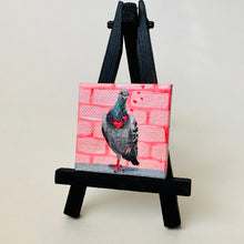 Load image into Gallery viewer, Pigeon in Love original mini painting
