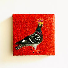 Load image into Gallery viewer, Queen & King of Hearts mini painting diptych on canvas