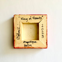 Load image into Gallery viewer, Queen & King of Hearts mini painting diptych on canvas