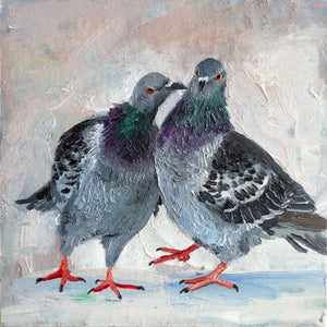 "Kiss (Peck)" original painting