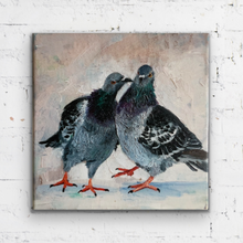 Load image into Gallery viewer, “Kiss” - 8 x 8 inches - Ready to hang canvas print