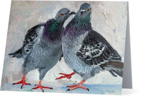 "Kiss (Peck)" note card