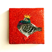 Load image into Gallery viewer, Queen &amp; King of Hearts mini painting diptych on canvas
