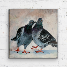 Load image into Gallery viewer, “Kiss” - 8 x 8 inches - Ready to hang canvas print
